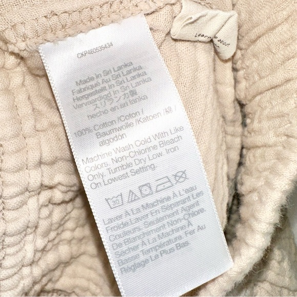 Madewell Petite Lightspun Pull-On Balloon Pants In Dried Flax XSP - Picture 10 of 11